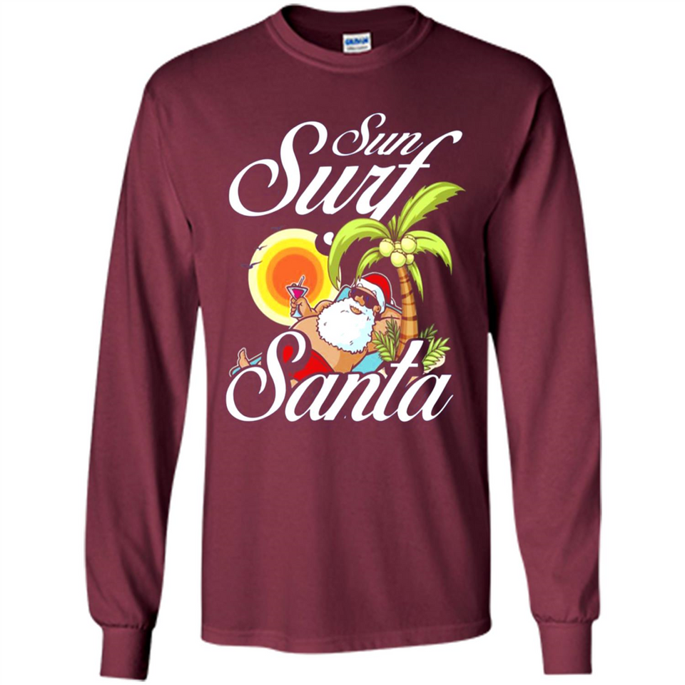 Sun Surf Santa - Long Sleeve T-Shirt