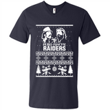 Puro Pinche Raiders Ugly Christmas Sweater - Men's V-Neck