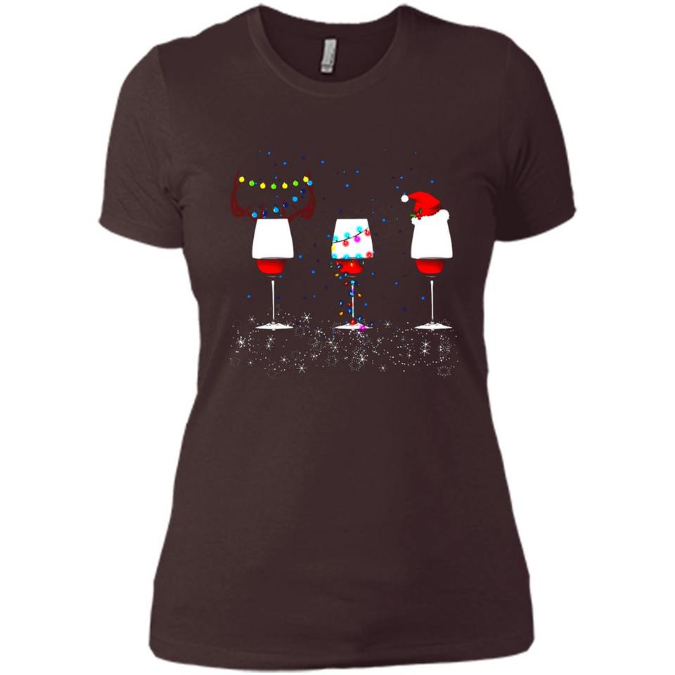 Christmas Red Wine Funny Merry Xmas Sweatshirt - Ladies' Boyfriend T-Shirt