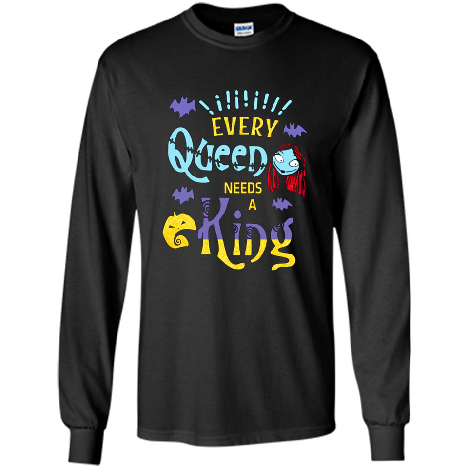Nightmare Before Christmas Shirt - Sally Glitter Shirt - Every Queen needs a King PINGPONG