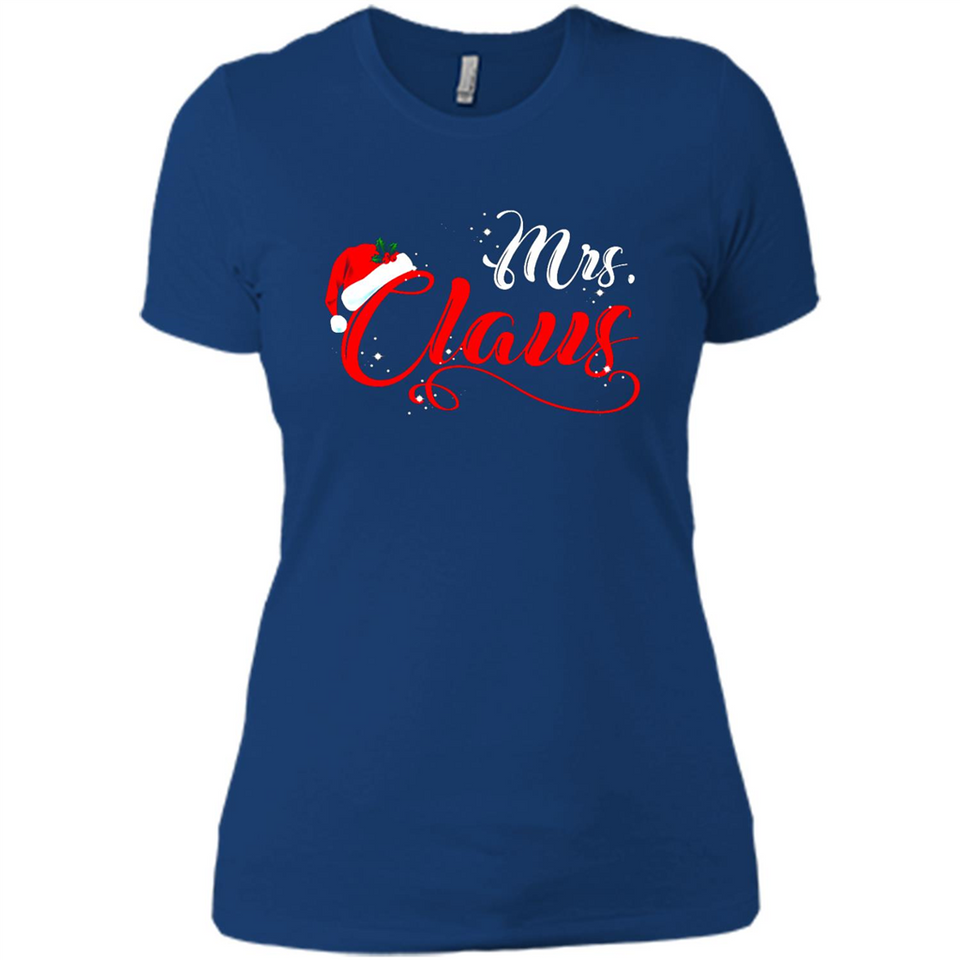 Mrs. Claus Santa Claus Merry Xmas T-Shirt - Ladies' Boyfriend T-Shirt