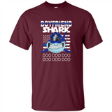 Police boyfriend Shark Blue Line Tee