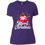 Merry Christmas Pig s - Ladies' Boyfriend T-Shirt