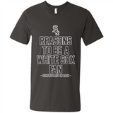 Reasons to be a Chicago White Sox Fan Complete List on Back - Men's V-Neck