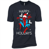 Marvel Spider Man Happy Holidays Santa Christmas Mug PINGPONG - Premium Short Sleeve T-Shirt