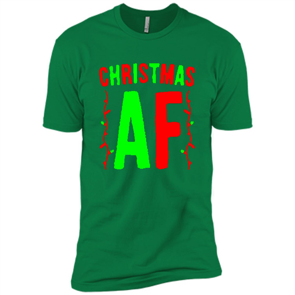 Christmas Ugly Sweater Christmas AF - Premium Short Sleeve T-Shirt