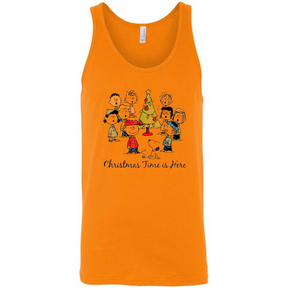 Snoopy Christmas Time Is Here Sporty T-Shirt - Canvas Unisex Tank