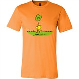 Snoopy Woodstock Shamrock - Canvas Unisex T-Shirt