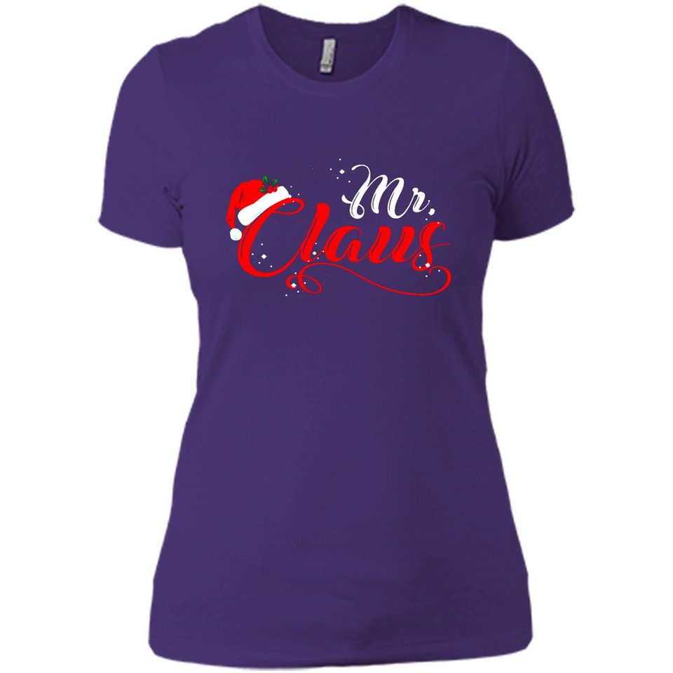 Mr. Claus Santa Claus Merry Xmas T-Shirt - Ladies' Boyfriend T-Shirt