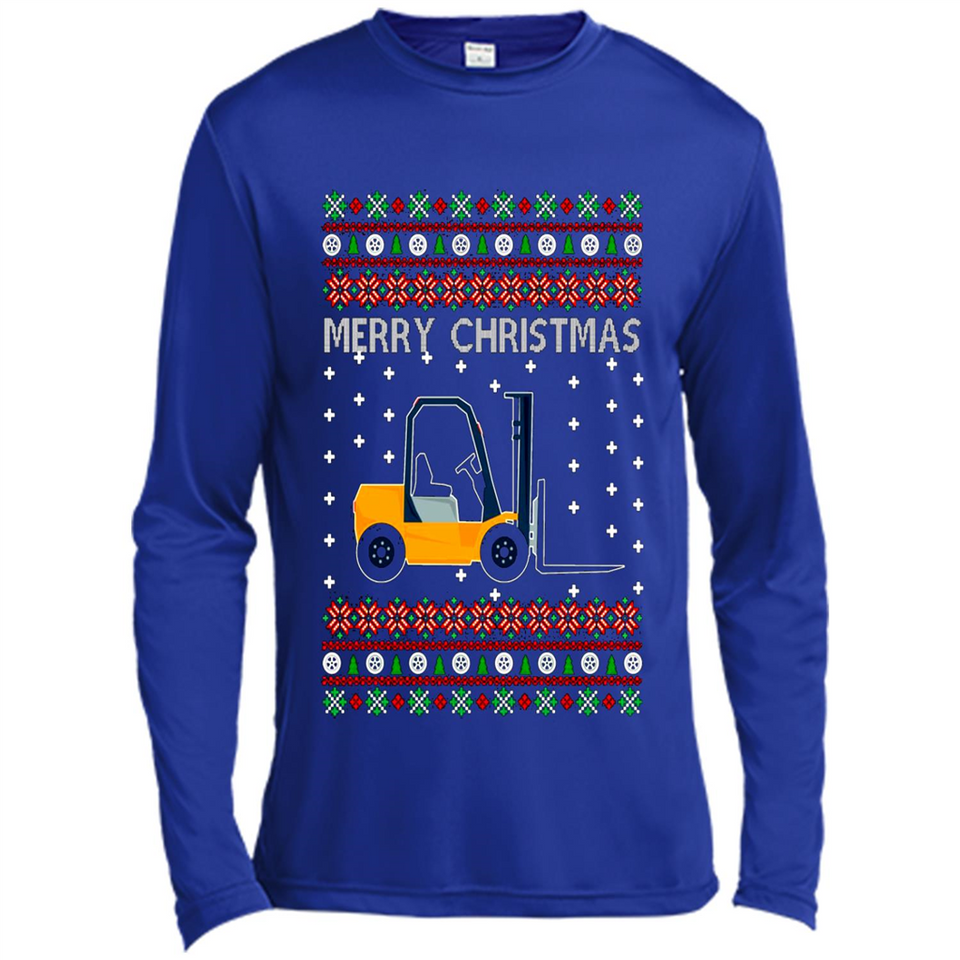 Merry Christmas Forklift ugly sweatshirt PINGPONG