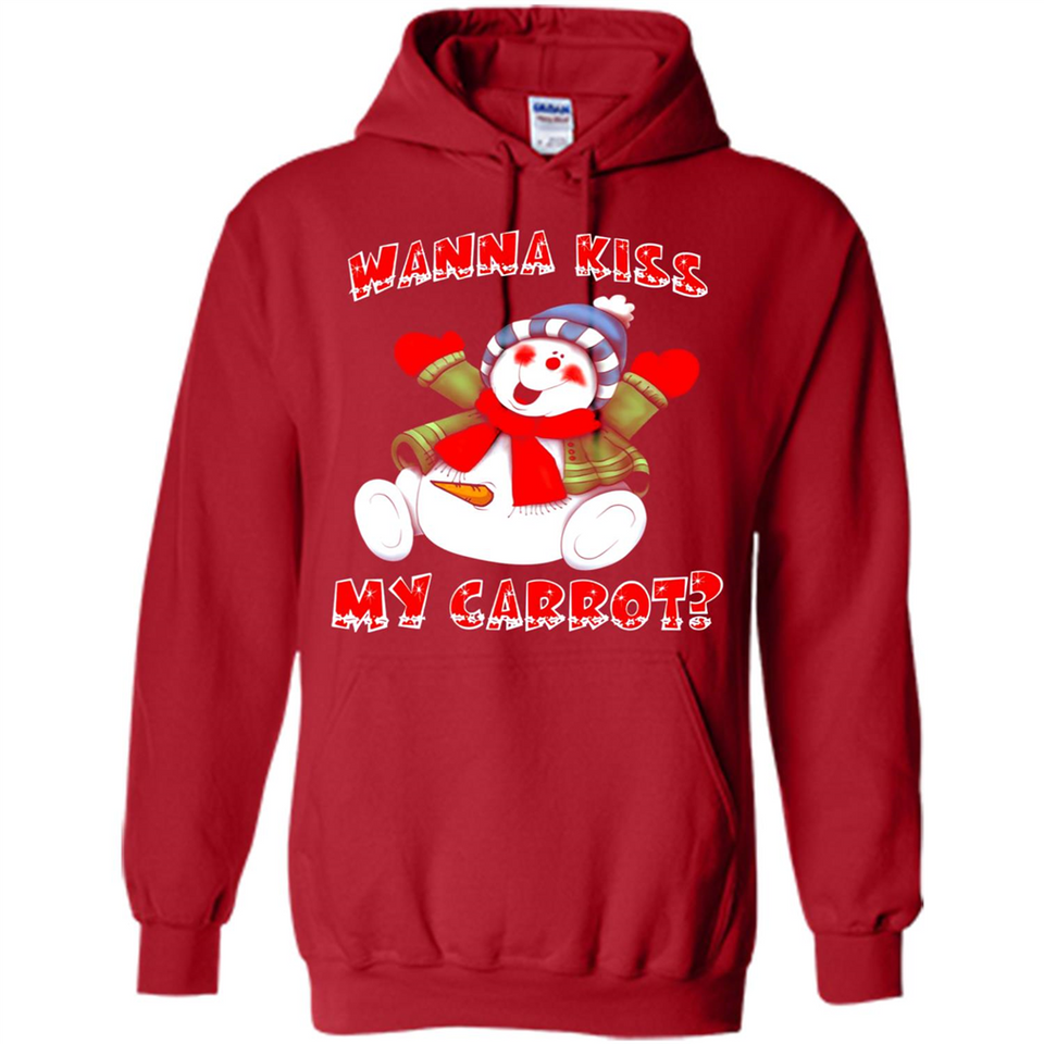 Snowman Wanna Kiss My Carrot Christmas - Hoodie
