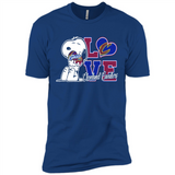 Snoopy loves NBA Cleveland Cavaliers - Premium Short Sleeve T-Shirt