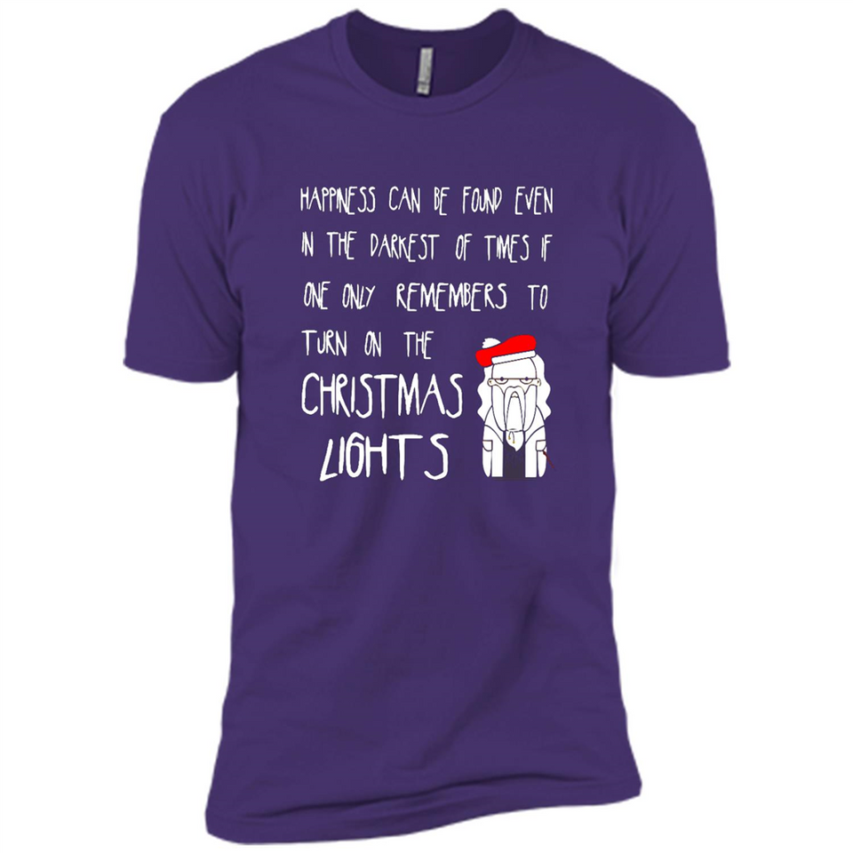 Christmas Ugly Sweater Christmas Lights - Premium Short Sleeve T-Shirt