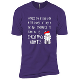 Christmas Ugly Sweater Christmas Lights - Premium Short Sleeve T-Shirt