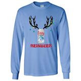 Coors Light Reinbeer Funny Beer Reindeer Christmas Sweatshirt - Long Sleeve T-Shirt