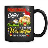 Pomeranian Coffee Wonderful Christmas