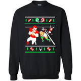 Santa vs Deer Football Ugly Christmas PINGPONG