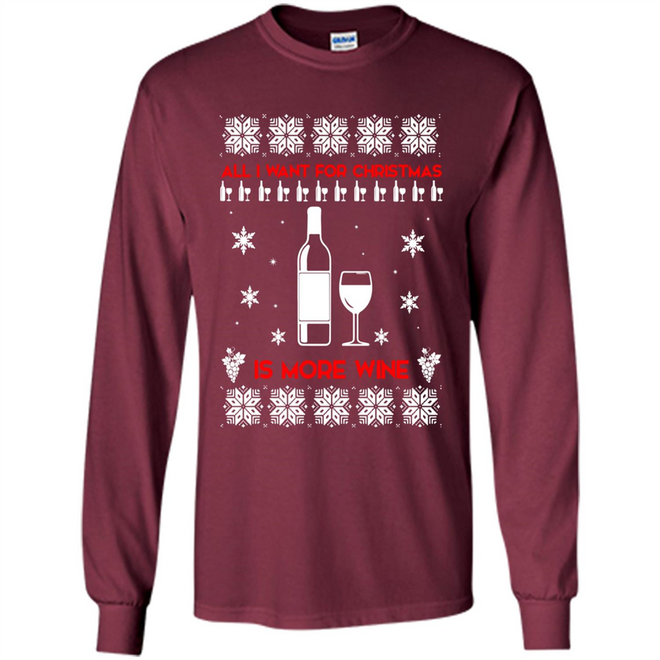 All I Want For Christmas is Wine Ugly sweater PINGPONG