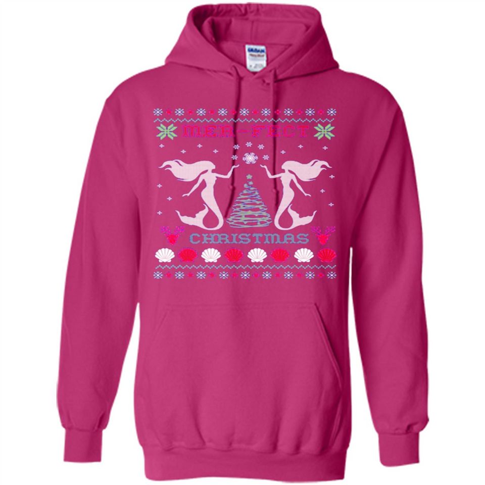 Mermaid Mer-Fect Ugly Christmas Sweater - Hoodie