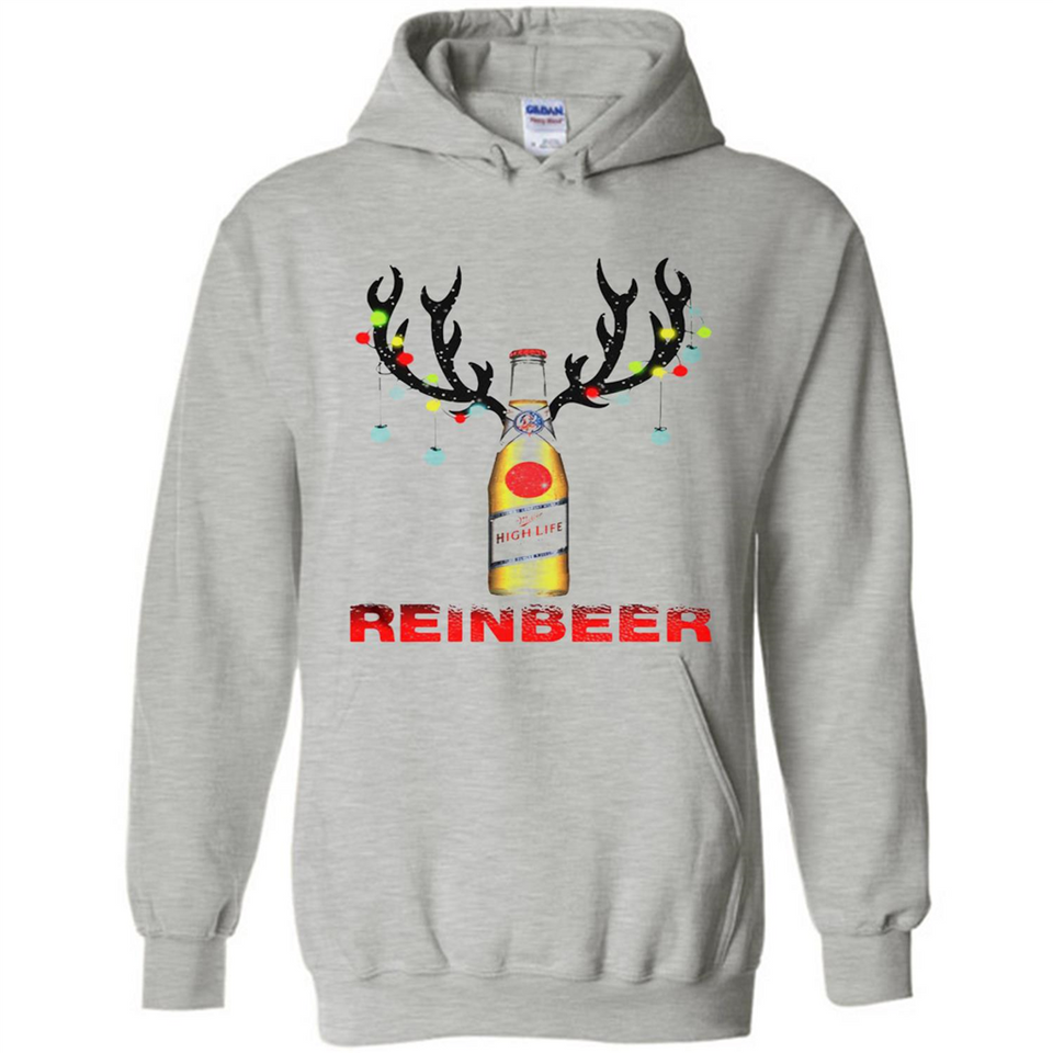 Miller High Life beer reinbeer Christmas - Hoodie