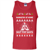 Namastay at home and wait for Santa Christmas - Tank Top