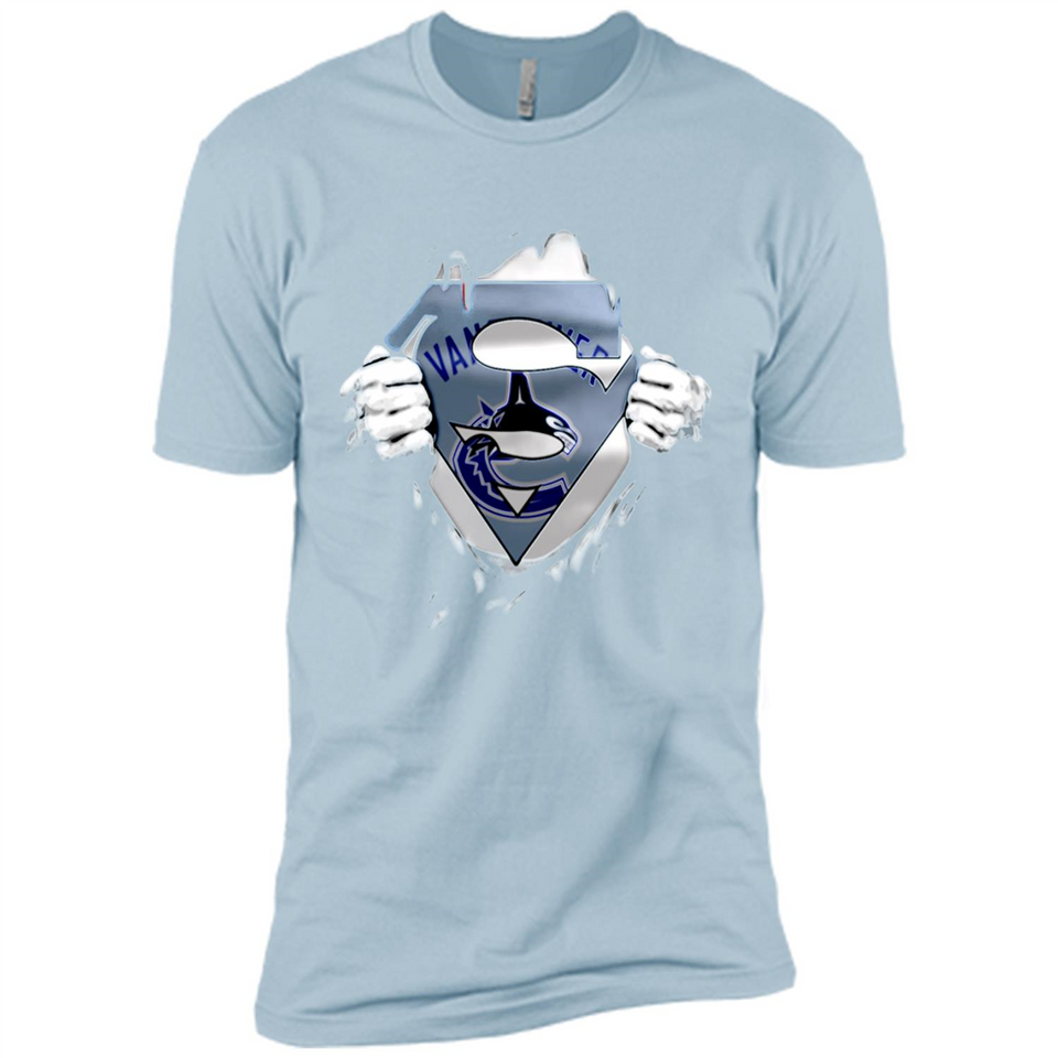 Vancouver Canucks And Superman Fans - Premium Short Sleeve T-Shirt