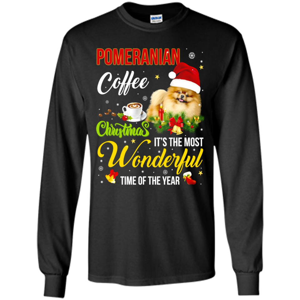 Pomeranian Coffee Wonderful Christmas