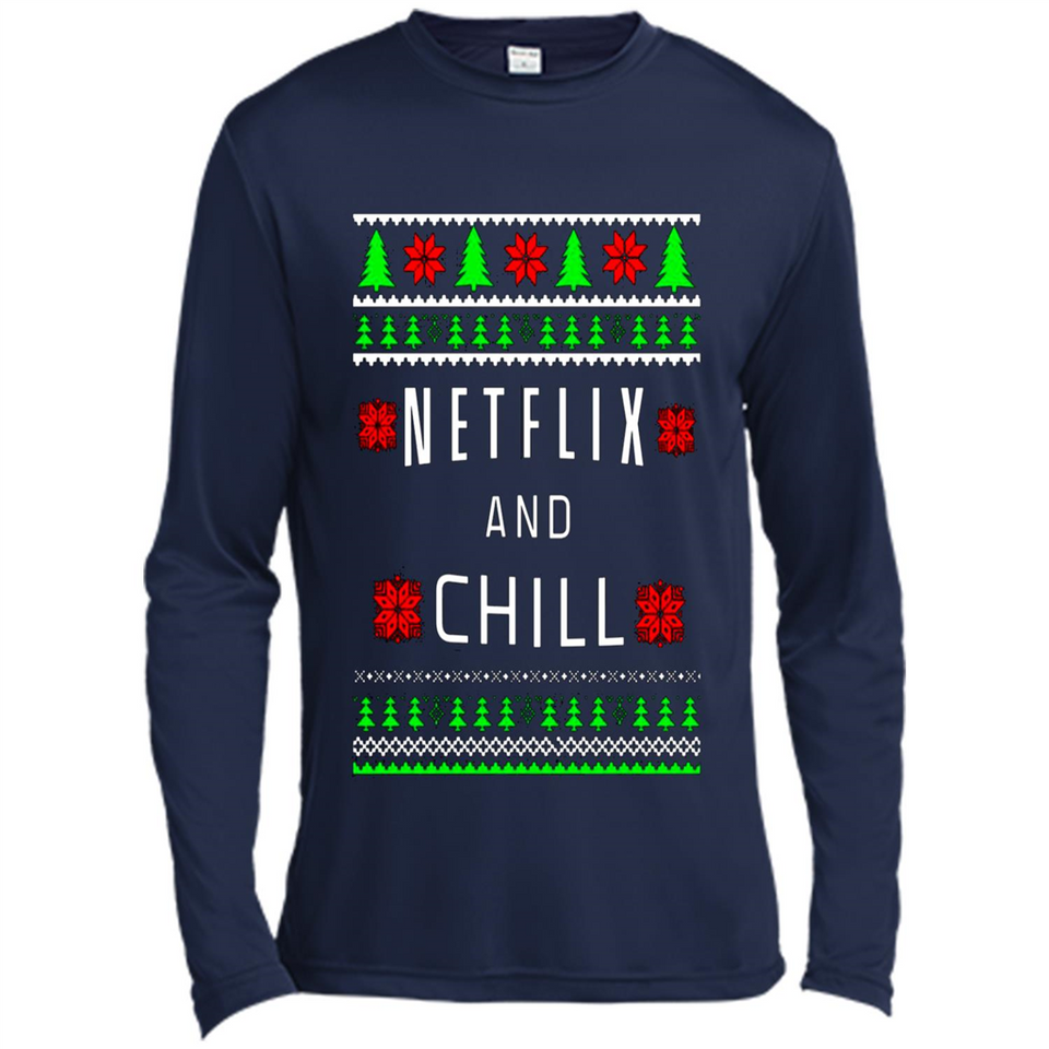 Netflix And Chill Christmas sweater PINGPONG