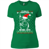 Morning Person Dutch Shepherd Funny Xmas - Ladies' Boyfriend T-Shirt