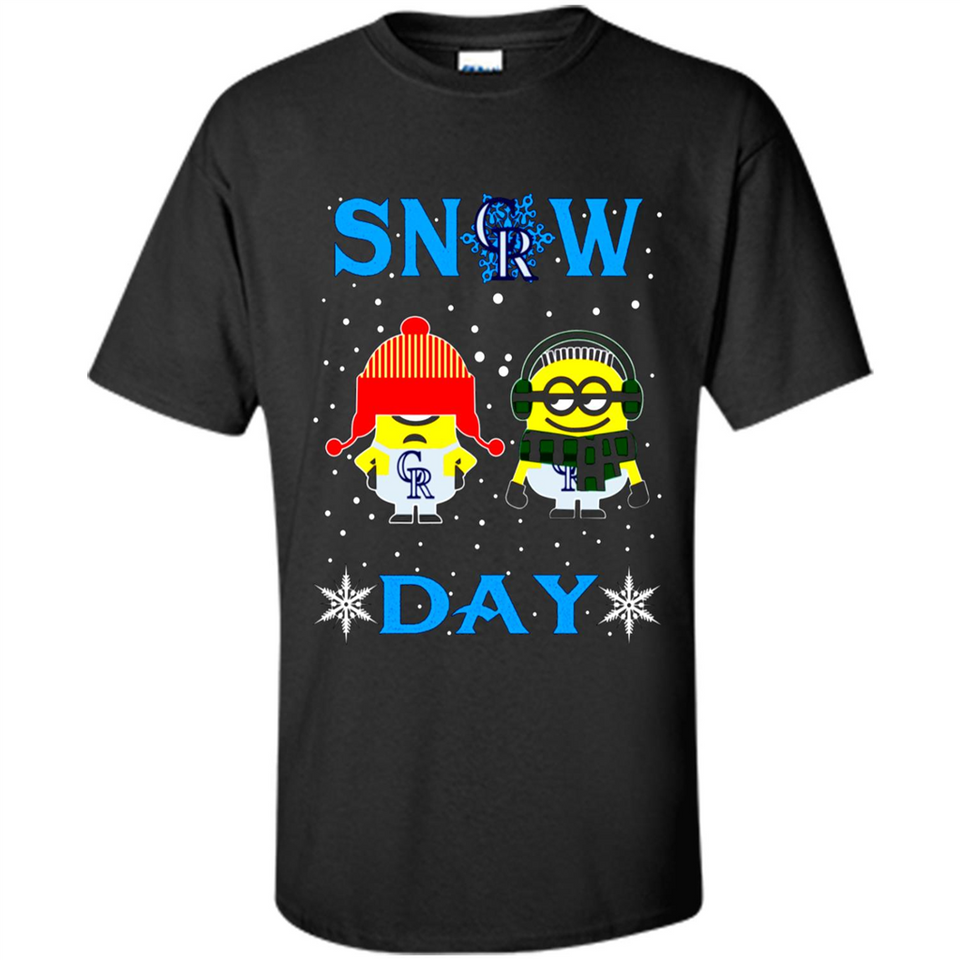 Snow Day Shirt For Colorado Rockies Vs Minion Fans pingpong