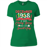 December 1988 30 Years Of Being Classy Sassy - Ladies' Boyfriend T-Shirt