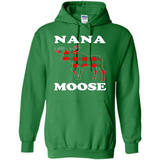Nana Moose Funny Christmas Plaid Buffalo T-Shirt - Hoodie