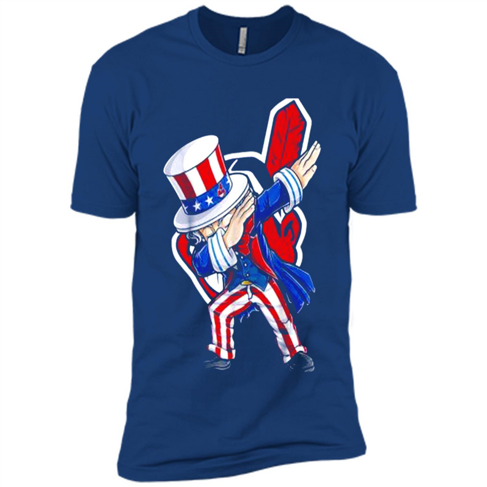 MLB CLEVELAND INDIANS UNCLE SAM DABBING INDEPENDENCE DAY