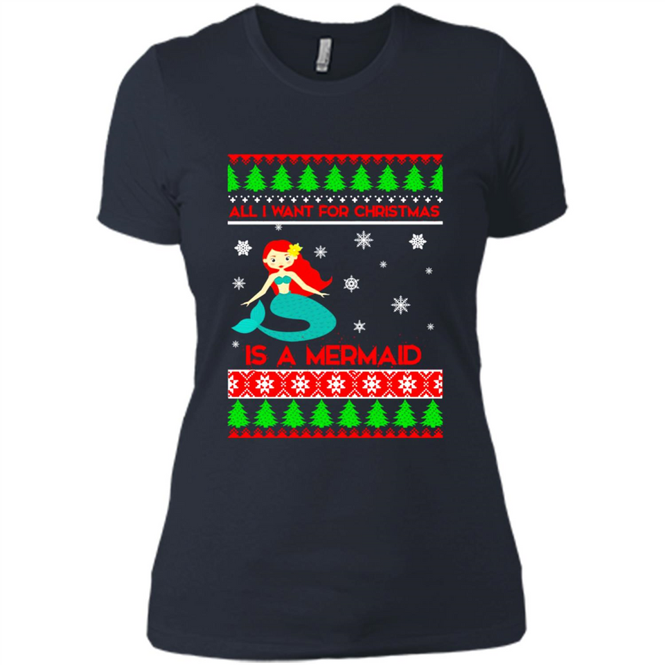 All I Want For Christmas Is A Mermaid ugly PINGPONG