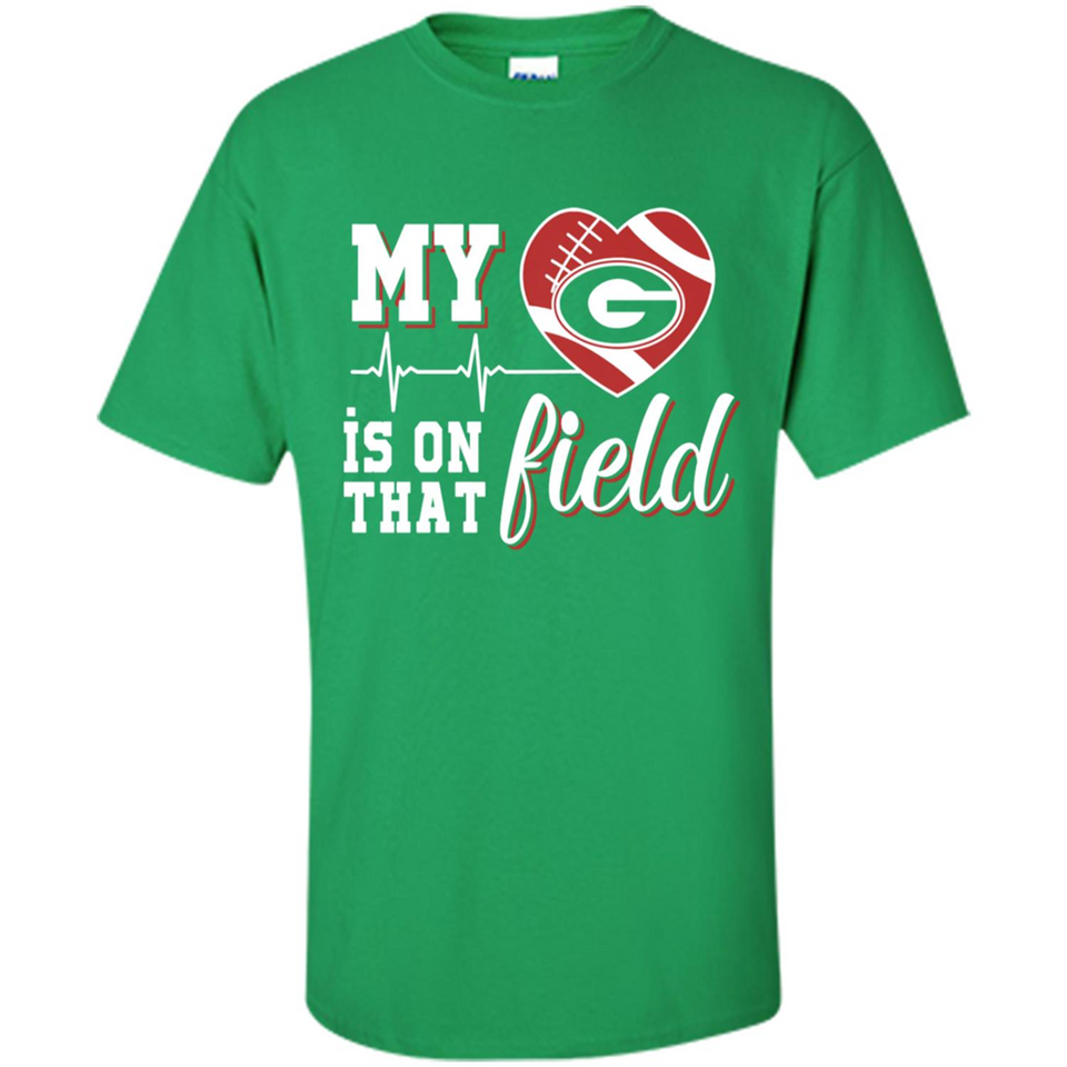Georgia Bulldogs Football My Heart is on that Field - Shirt