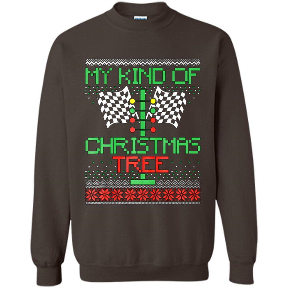 Funny Drag Racing Ugly Christmas Holiday Tree PING PONG