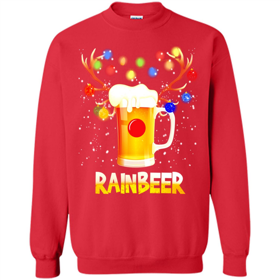 Rainbeer Christmas Reindeer Beer Drinking
