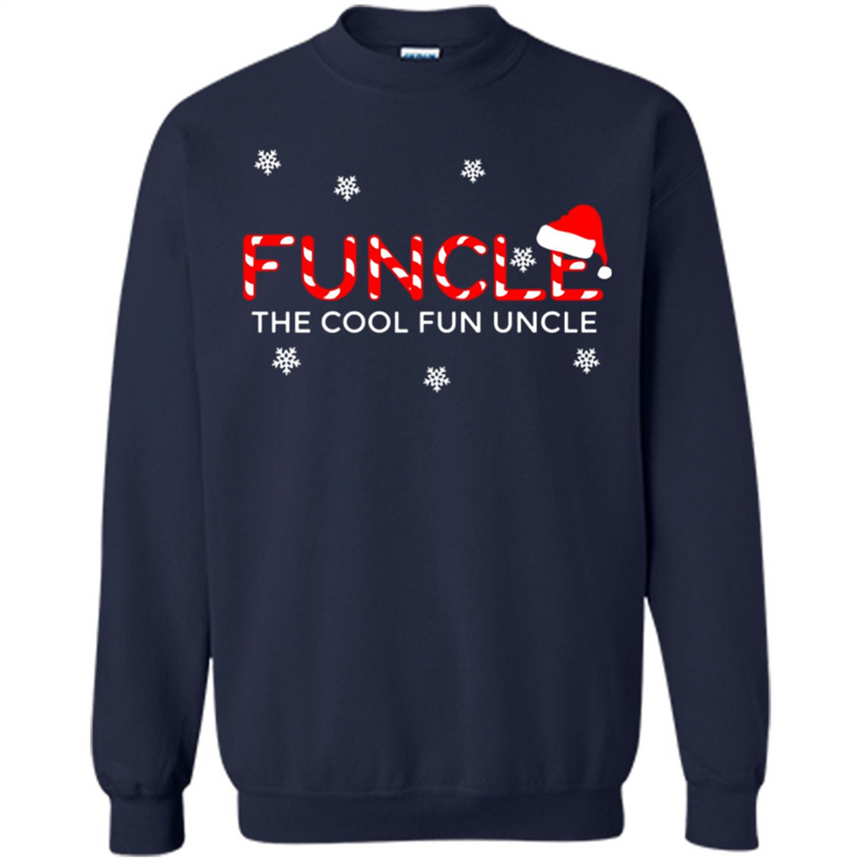 Mens Christmas Funcle The Cool Fun Uncle Definition Xmas - Sweatshirt