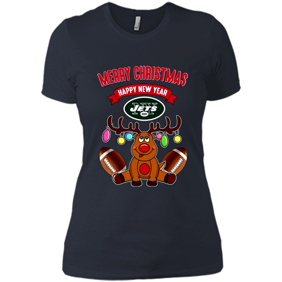 New York Jets NFL Reindeer Funny Merry Christmas And Happy New Year