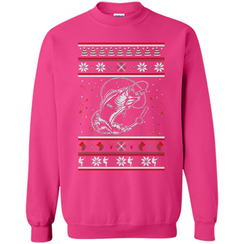 Christmas Ugly Sweater Fishing Ugly Christmas Sweater - Sweatshirt