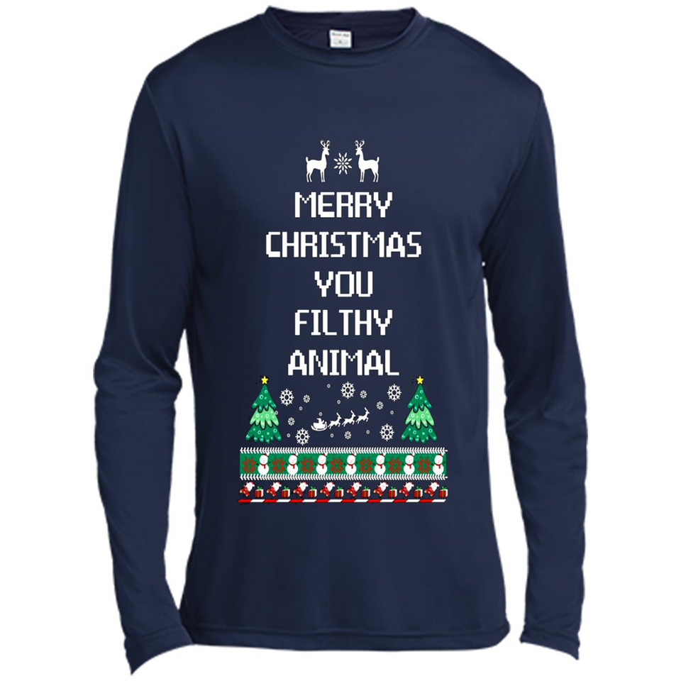 Merry Christmas You Filthy Animal Sweatshirt PINGPONG