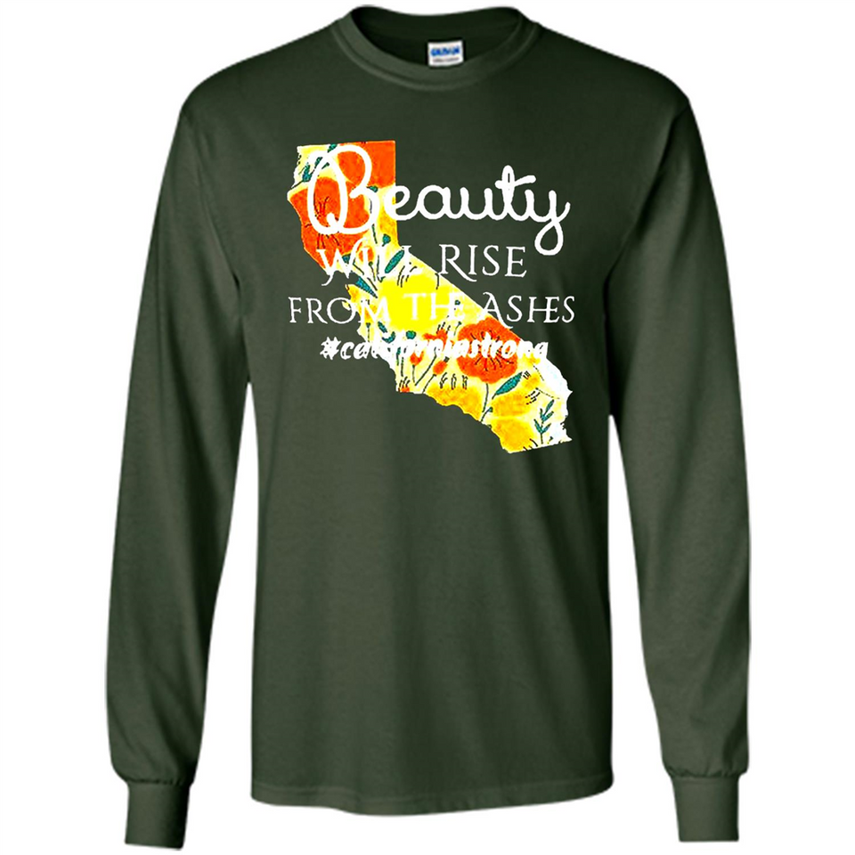 Paradise California Strong Camp Fire Youth T-Shirt PINGPONG - Long Sleeve T-Shirt