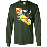 Paradise California Strong Camp Fire Youth T-Shirt PINGPONG - Long Sleeve T-Shirt