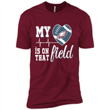 Philadelphia Eagles Football My Heart is on that Field - Premium Short Sleeve T-Shirt