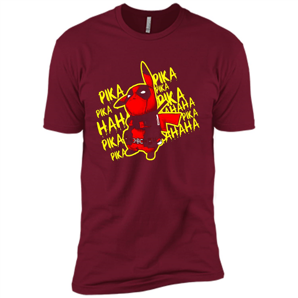 Pikachu Deadpool T-Shirt PINGPONG - Premium Short Sleeve T-Shirt
