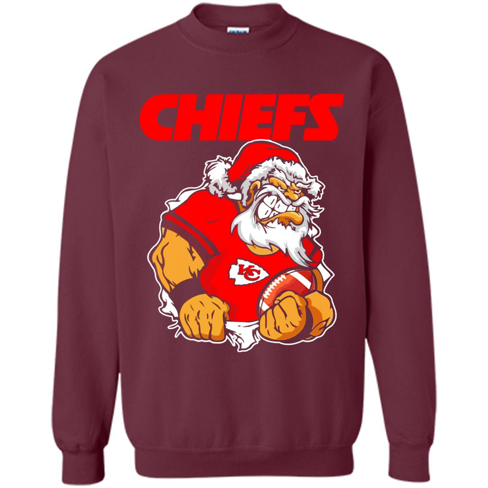 Grumpy Santa Claus Kansas City Chiefs Football Team PINGPONG