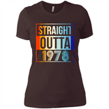 Retro Straight Outta 1978 40 Years Old - Ladies' Boyfriend T-Shirt