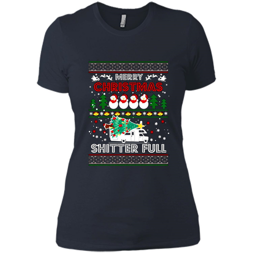 Merry Christmas Shitter Full Christmas Tree Snowman PING PONG