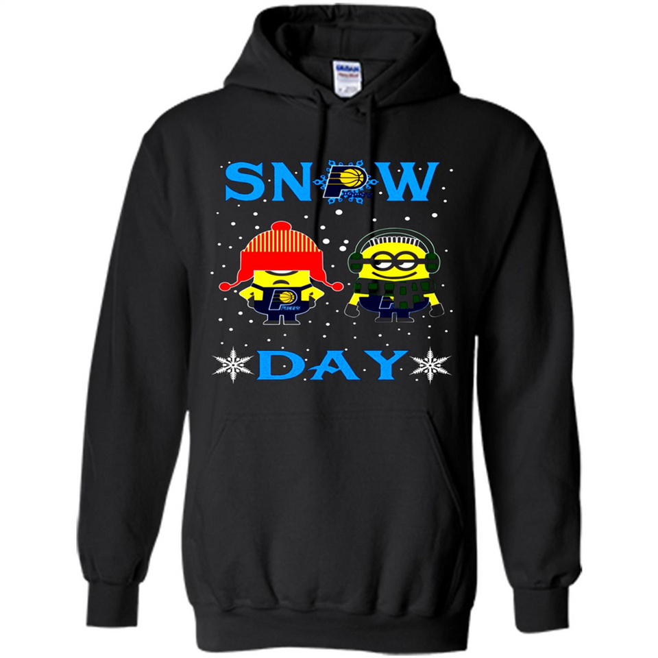 Snow Day Shirt For Indiana Pacers Vs Minion Fans pingpong