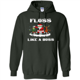 Floss Like A Boss Santa Flossing Dance Funny - Hoodie
